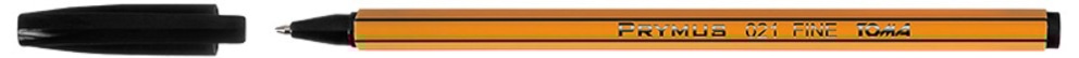 Długopisy PRYMUS, końcówka fine 0,7mm,  czarny