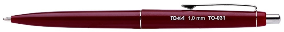 Długopisy Asystent  1,0mm, bordowy