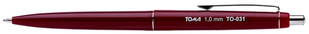 Długopisy Asystent 3 końcówki: 1,0mm, 0,7mm, 0,5mm   bordowy