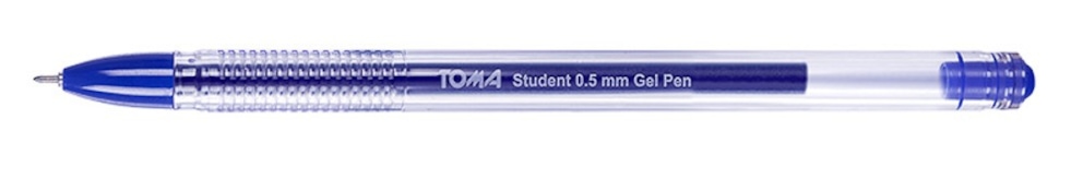 Długopisy żelowe STUDENT, końcówka fine 0,7mm,   niebieski