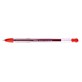 Długopisy żelowe STUDENT, końcówka fine 0,7mm,   czerwony