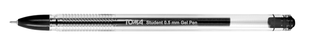 Długopisy żelowe STUDENT, końcówka fine 0,7mm,   czarny