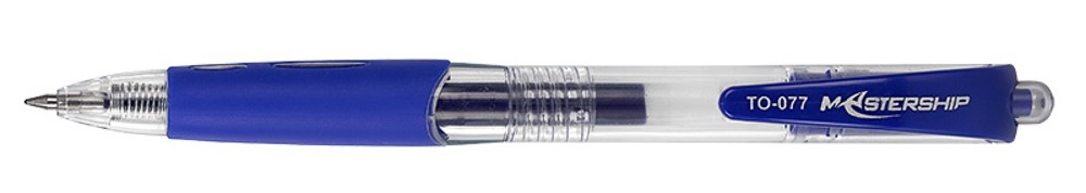 Długopisy żelowe MASTERSHIP, automatyczne z końcówką 0,7mm  niebieski