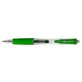 Długopisy żelowe MASTERSHIP, automatyczne z końcówką 0,7mm  zielony
