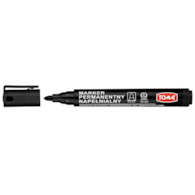 Markery permanentne napęlnialne ARTLINE, końcówka okrągła,  czarny