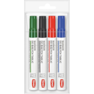 Markery do tablic suchościeralnych 4 szt. 4 kolory Toma