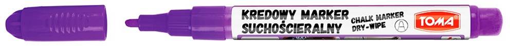 Markery kredowe ścieralne na sucho,, końcówka okrągła 1,5mm,   fioletowy