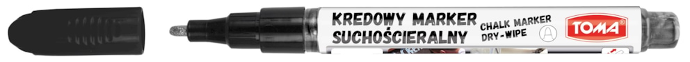 Markery kredowe ścieralne na sucho,, końcówka okrągła 1,5mm,   srebrny