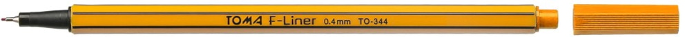 Cienkopisy F-Liner 0,4mm, pomarańczowa obudowa.  pomarańczowy