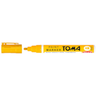 Marker olejowy, fibrowa końcówka 2,5mm,  żółty