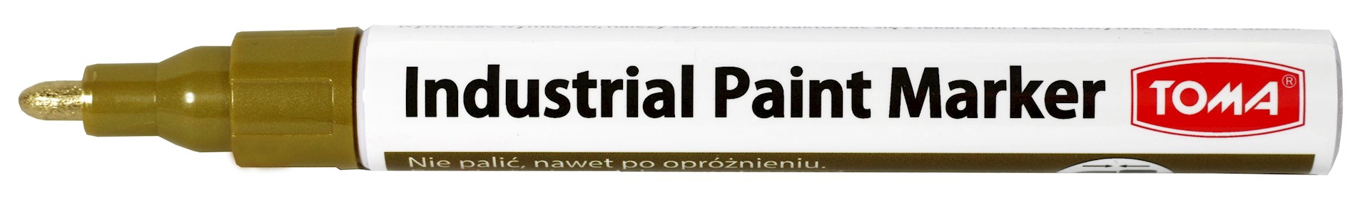 Marker olejowy przemyslowy, fibrowa końcówka 2,3mm, 8 kolorów
zawiera Xylen  złoty
