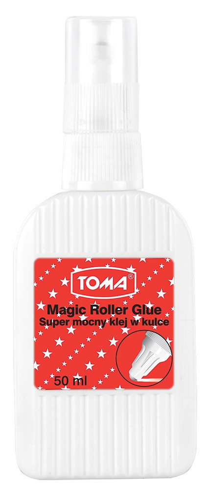 Klej MAGIC ROLLER ,w płynie, z kulką, 50g , super mocny  przezroczysty