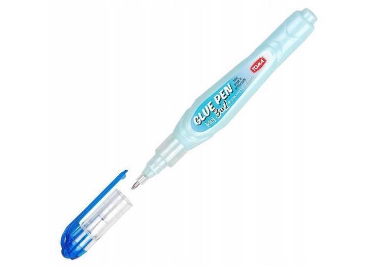 Glue pen klej w długopisie 3w1 do precyzyjnego klejenia
