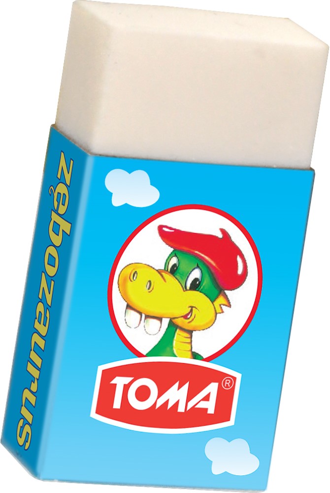 Gumki do mazania ZĘBOZAURUS  biały