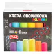 Kreda chodnikowa, kolorowa  - opakowanie 6 kolorów  mix
