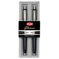 Zestaw GLAMOUR - długopis + ołówek automatyczny HB 0,5mm  mix