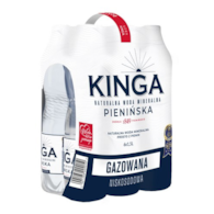 Woda mineralna gazowana Kinga Pienińska 1,5 l PET 6szt