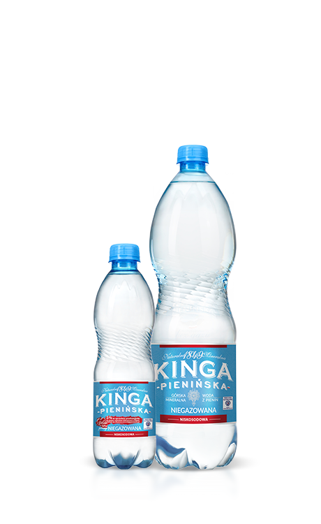 Woda mineralna lekko gazowana niskosodowa Kinga Pienińska 1,5 l 6szt