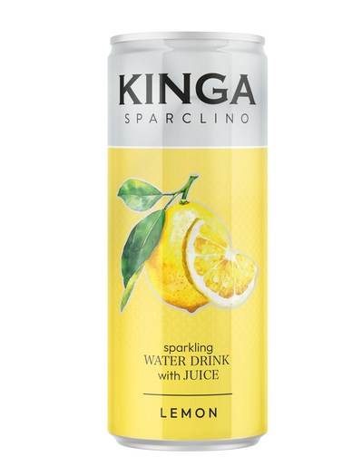 Woda KINGA Sparclino Water Drink Cytryna 250ml puszka