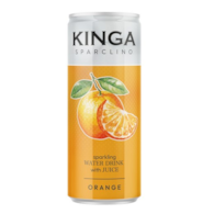 Woda KINGA Sparclino Water Drink Pomarańcza 250ml puszka