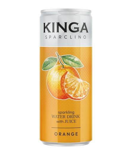 Woda KINGA Sparclino Water Drink Pomarańcza 250ml puszka