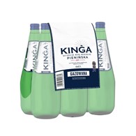 Woda mineralna gazowana Kinga Pienińska 700 ml szkło 6szt - butelki bezkaucyjne
