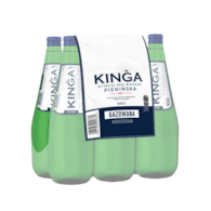 Woda mineralna gazowana Kinga Pienińska 700 ml szkło 6szt - butelki bezkaucyjne