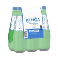 Woda mineralna niegazowana Kinga Pienińska 700 ml szkło 6szt - butelki bezkaucyjne