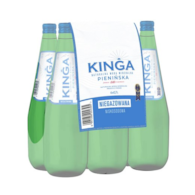 Woda mineralna niegazowana Kinga Pienińska 700 ml szkło 6szt - butelki bezkaucyjne