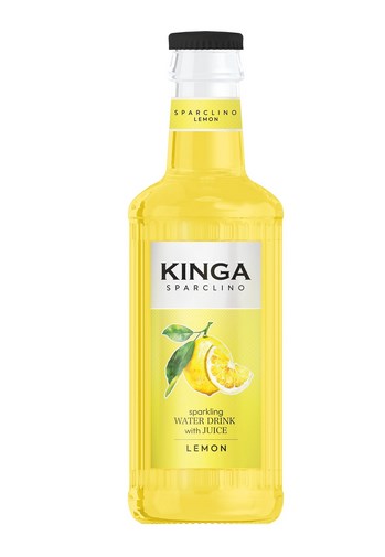 Woda KINGA Sparclino Water Drink Cytryna 250ml 
Szklana Butelka bezzwrotna