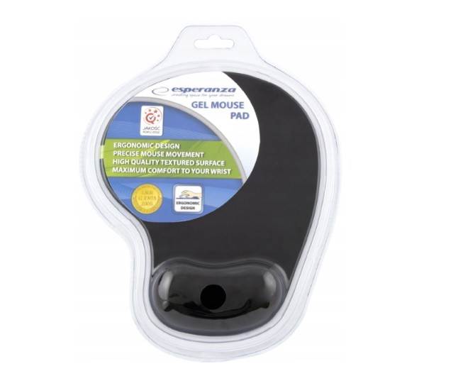 ERGONOMICZNA PODKŁADKA POD MYSZ ŻELOWA NADGARSTEK DO KOMPUTERA NA BIURKO