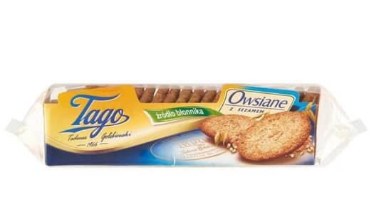 Ciastka TAGO owsiane z sezamem 1850G