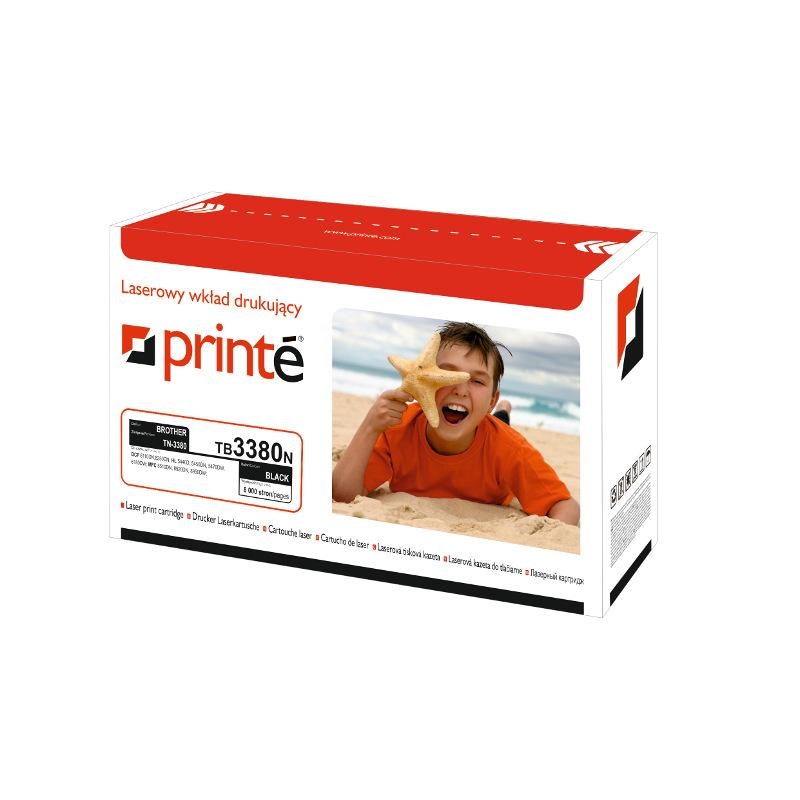 Toner czarny Printe zastępuje Brother TN-3380 8000 str.