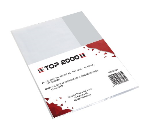 OKŁADKA NA ZESZYT TOP 2000 BG10 A5 PP 90MIC. GROSZKOWE op. 10 sztuk