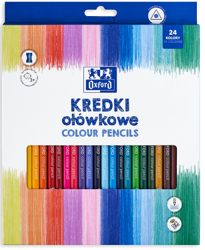 Kredki ołówkowe 24-2kolory Oxford 400174527