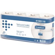 Papier toaletowy celulozowy VELVET Professional, 2-warstwowy, 138 listków, 15m, 8szt., biały
