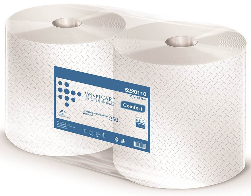 Czyściwo przemysłowe VELVET Professional, 2-warstwowe, 1000 listków,