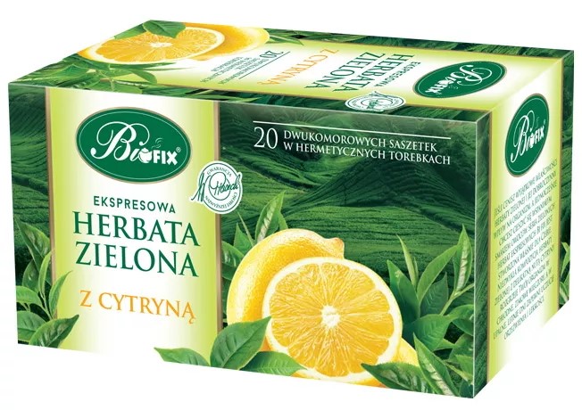 Herbata zielona cytryna Bifix 20 torebek