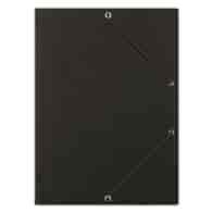 Teczka z gumką DONAU, preszpan, A4, 390gsm, 3-skrz., czarna