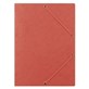Teczka z gumką DONAU, preszpan, A4, 390gsm, 3-skrz., czerwona