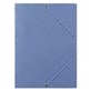 Teczka z gumką DONAU, preszpan, A4, 390gsm, 3-skrz., niebieska