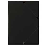 Teczka z gumką DONAU, karton, A4, 400gsm, 3-skrz., czarna