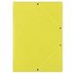 Teczka z gumką DONAU, karton, A4, 400gsm, 3-skrz., żółta