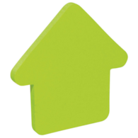 Bloczek samoprzylepny DONAU, 1x50 kart., strzałka,  zawieszka, zielony