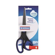 Nożyczki biurowe DONAU Soft Grip, 20cm, niebieskie