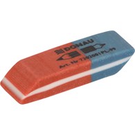 Gumka wielofunkcyjna DONAU, 40x14x8mm, niebiesko-czerwona