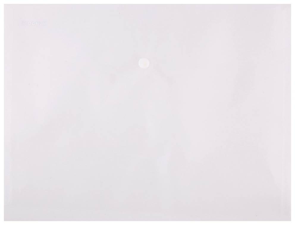 Teczka kopertowa DONAU zatrzask, PP, A4, 180mikr., transparentna