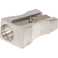 Temperówka DONAU, aluminiowa, pojedyncza, srebrna