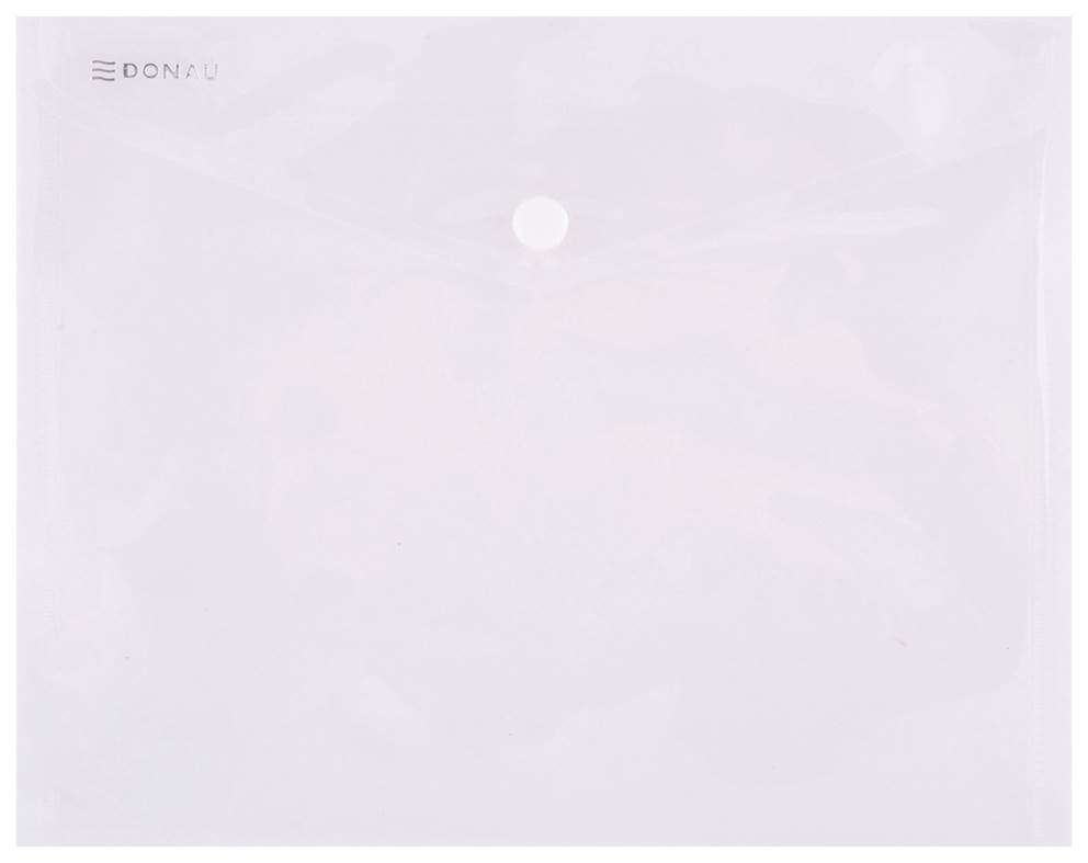 Teczka kopertowa DONAU zatrzask, PP, C5, 180mikr., transparentna