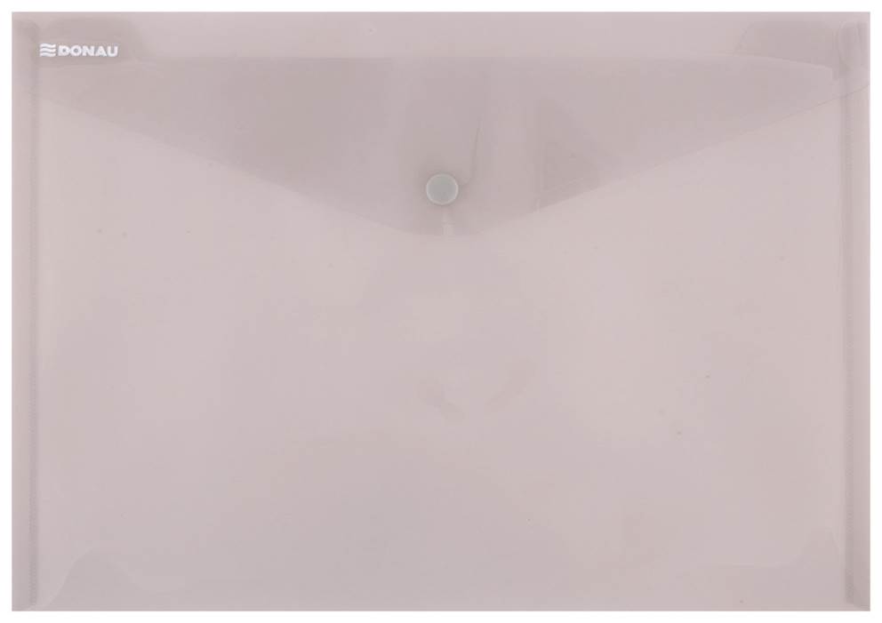 Teczka kopertowa DONAU zatrzask, PP, A4, 180mikr., dymna